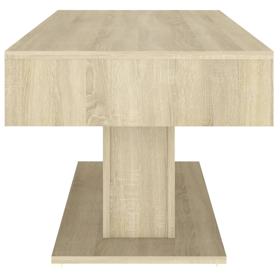 Table basse chêne sonoma 96x50x45 cm bois d'ingénierie - 5