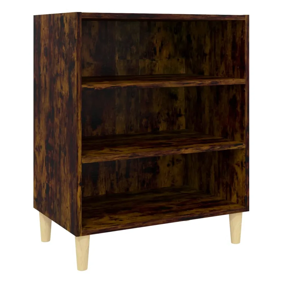 Buffet chêne fumé 57x35x70 cm bois d'ingénierie - 2