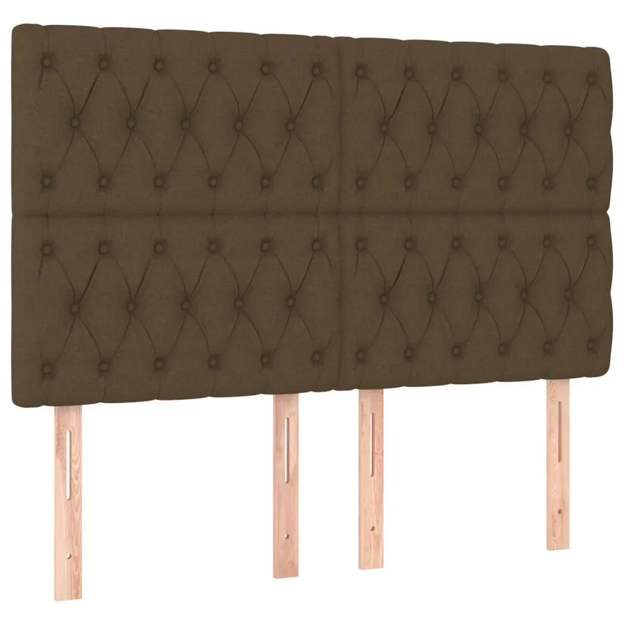Sommier à lattes de lit avec matelas Marron foncé 140x200 cm - 5