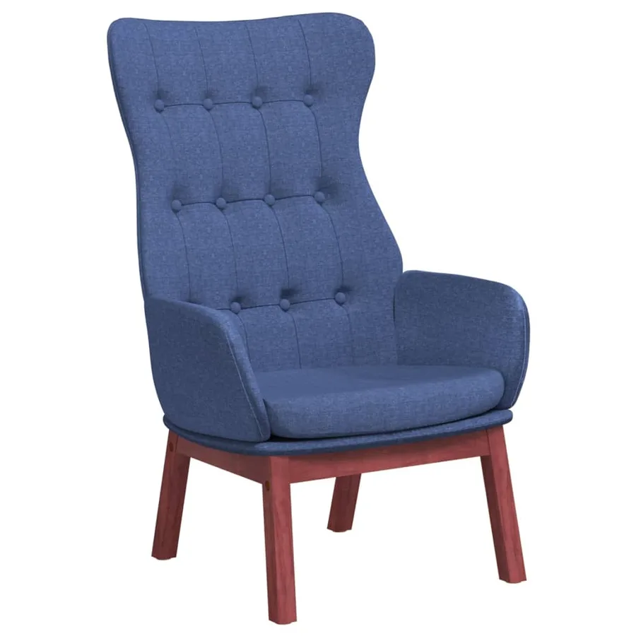 Chaise de relaxation Bleu Tissu - 2