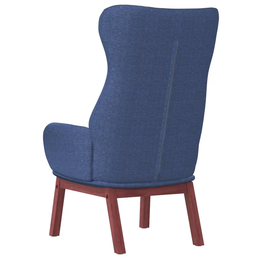 Chaise de relaxation Bleu Tissu - 5