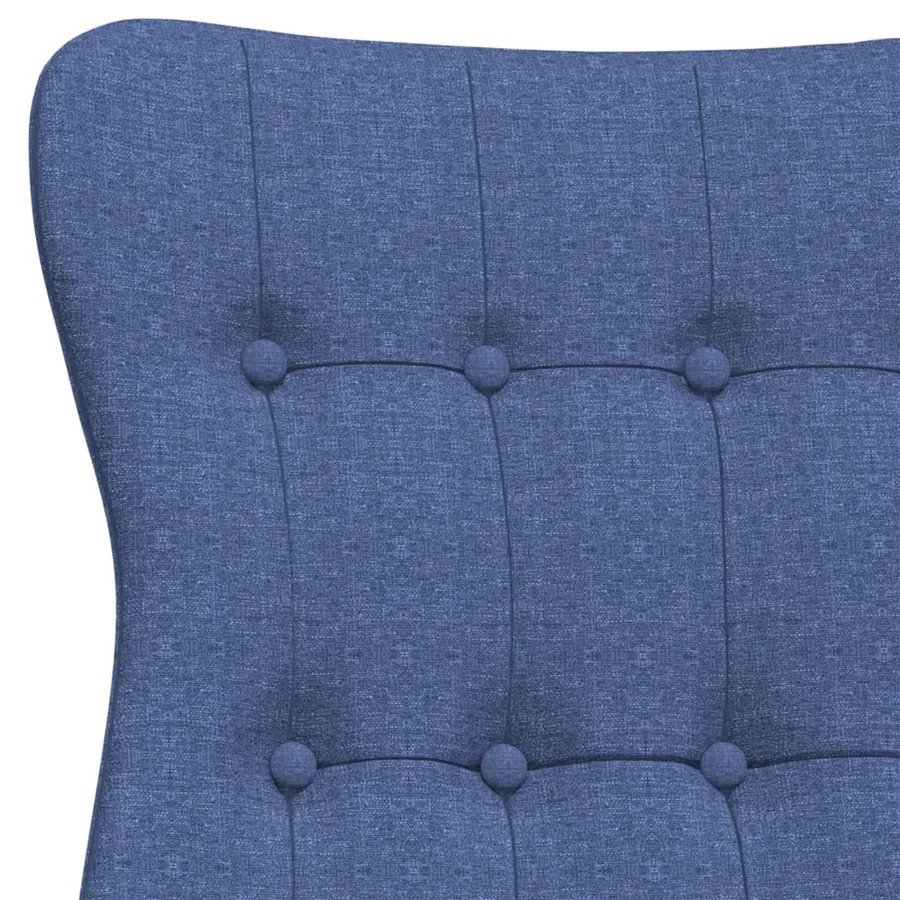 Chaise de relaxation Bleu Tissu - 6