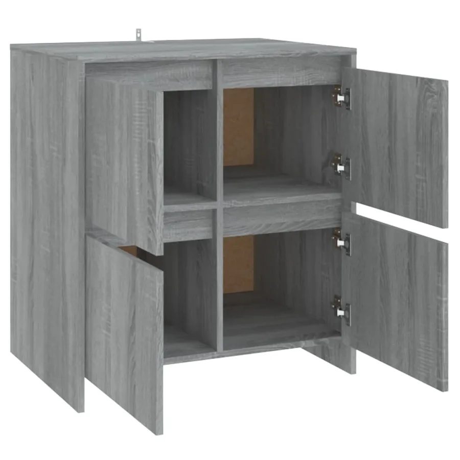 Buffet Sonoma gris 70x41x75 cm Bois d'ingénierie - 5