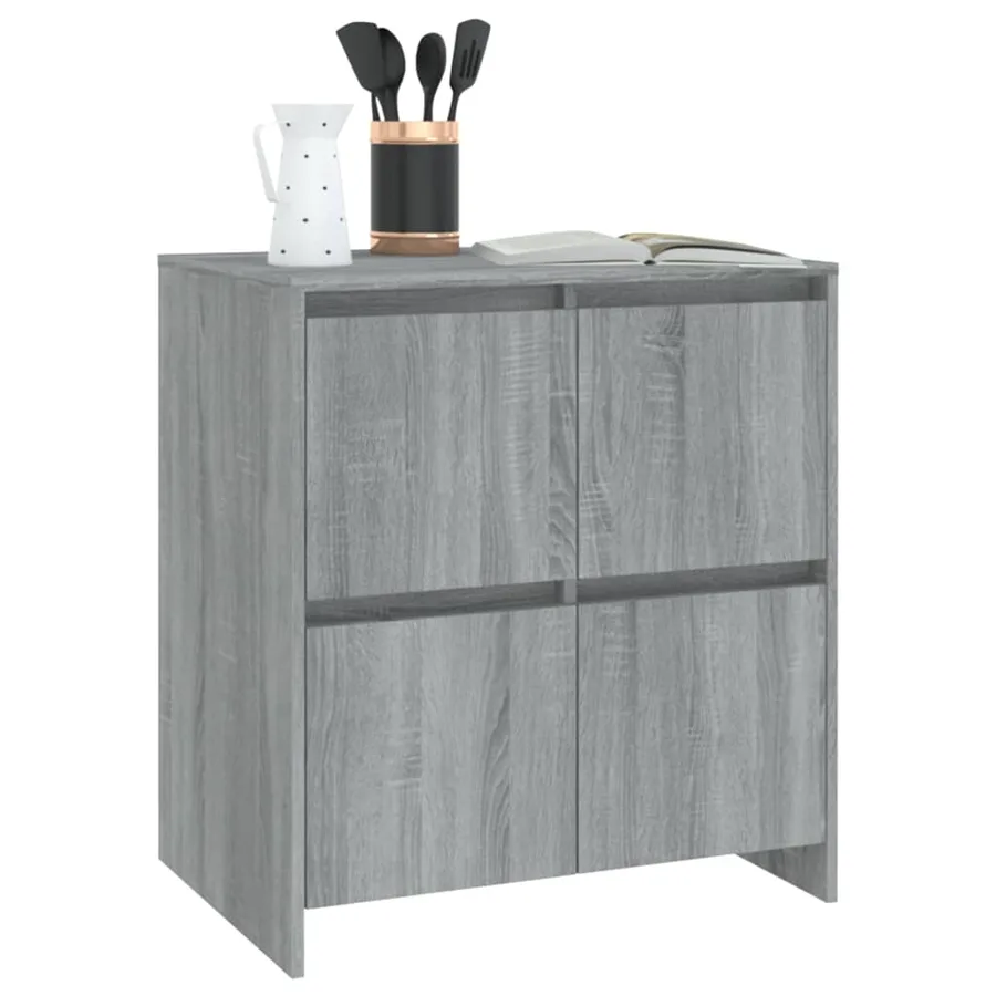 Buffet Sonoma gris 70x41x75 cm Bois d'ingénierie - 7