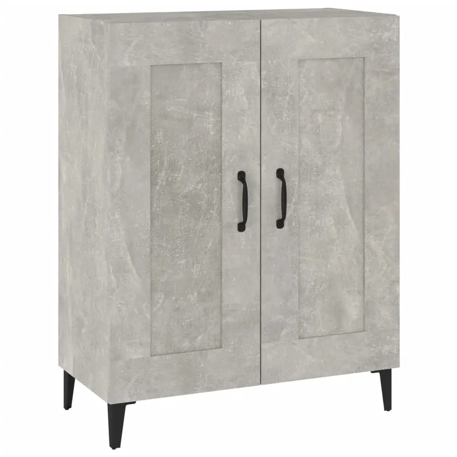 Buffet Gris béton 69,5x34x90 cm Bois d'ingénierie - 2