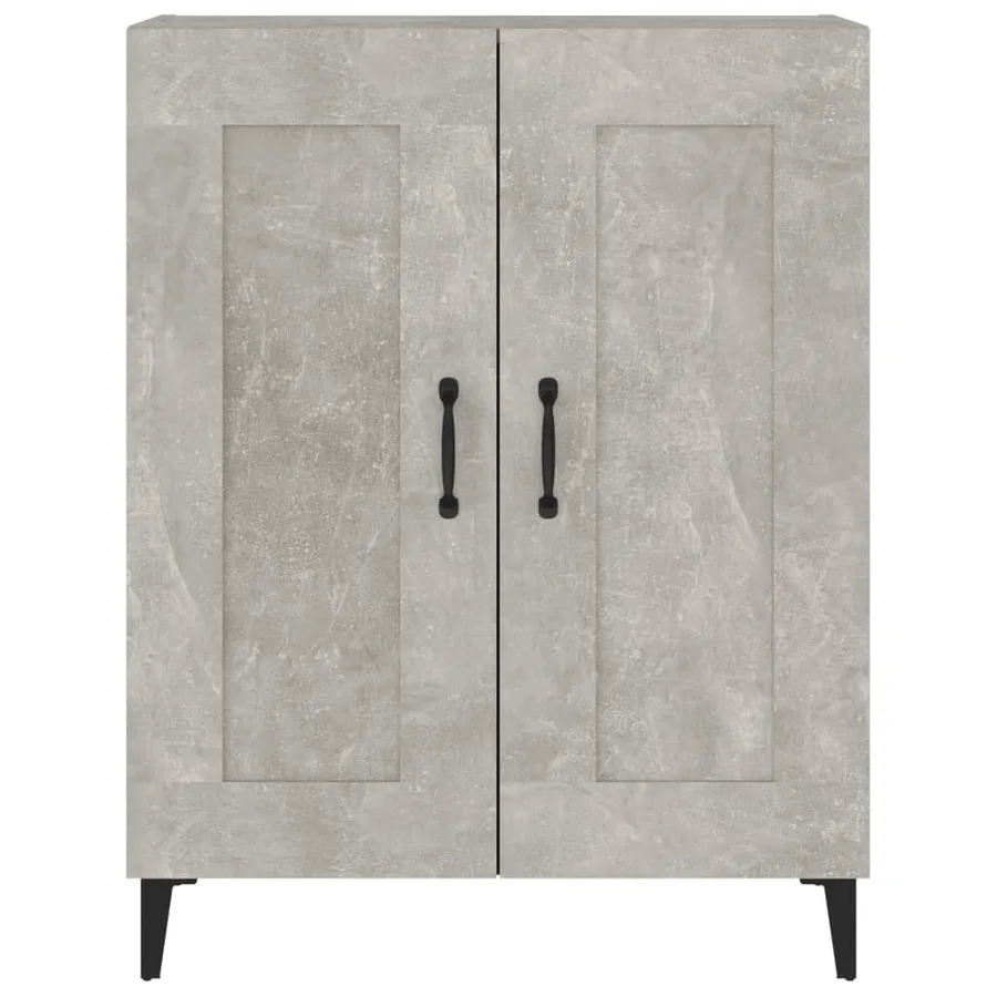 Buffet Gris béton 69,5x34x90 cm Bois d'ingénierie - 6