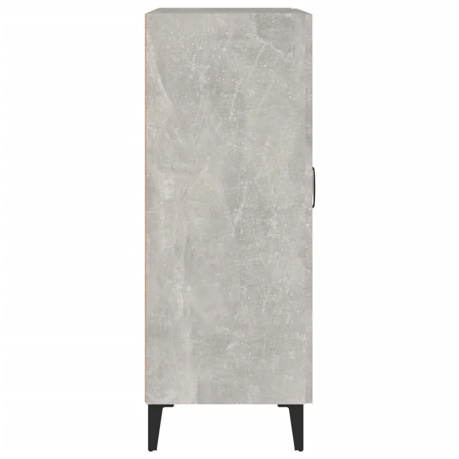 Buffet Gris béton 69,5x34x90 cm Bois d'ingénierie - 8