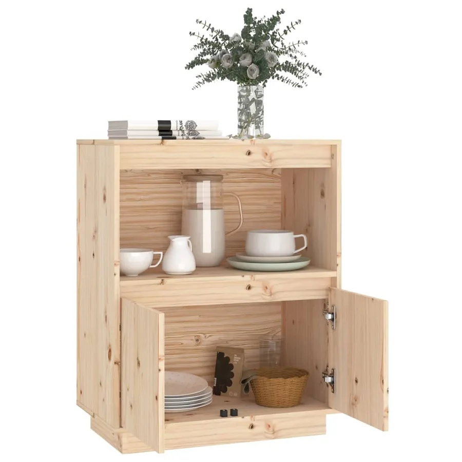 Buffet 60x34x75 cm Bois massif de pin - 4
