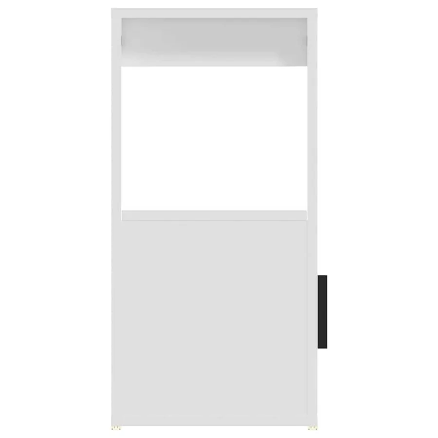 Buffet Blanc 80x30x60 cm Bois d'ingénierie - 8