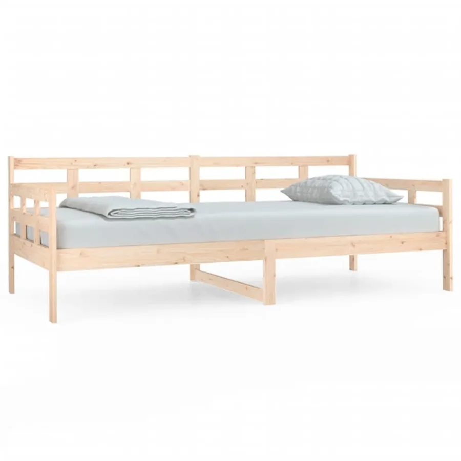 Lit de jour sans matelas bois de pin massif 90x200 cm - 2