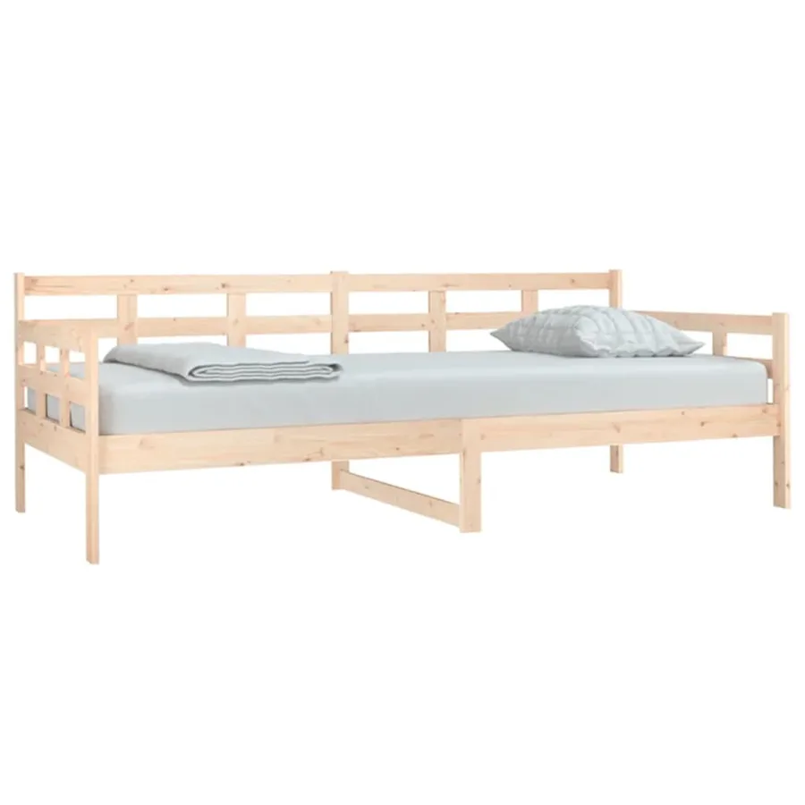 Lit de jour sans matelas bois de pin massif 90x200 cm - 3
