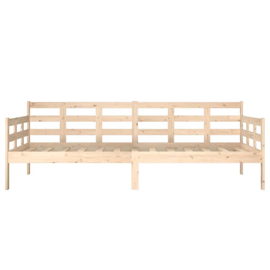 Lit de jour sans matelas bois de pin massif 90x200 cm - 8