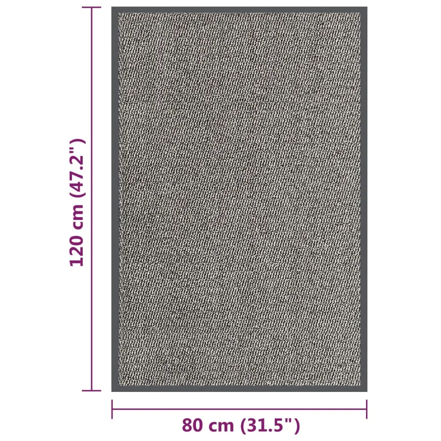 Paillasson touffeté 80x120 cm Marron clair - 5
