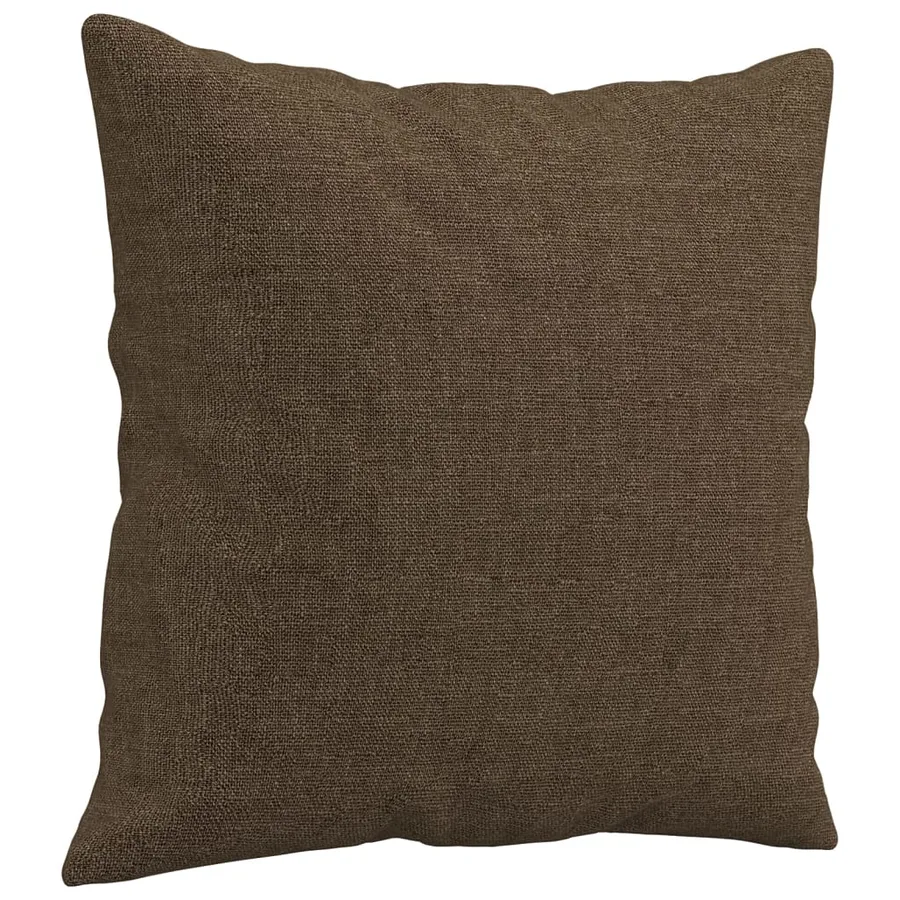 Coussins décoratifs lot de 2 Marron 40x40 cm Tissu - 3