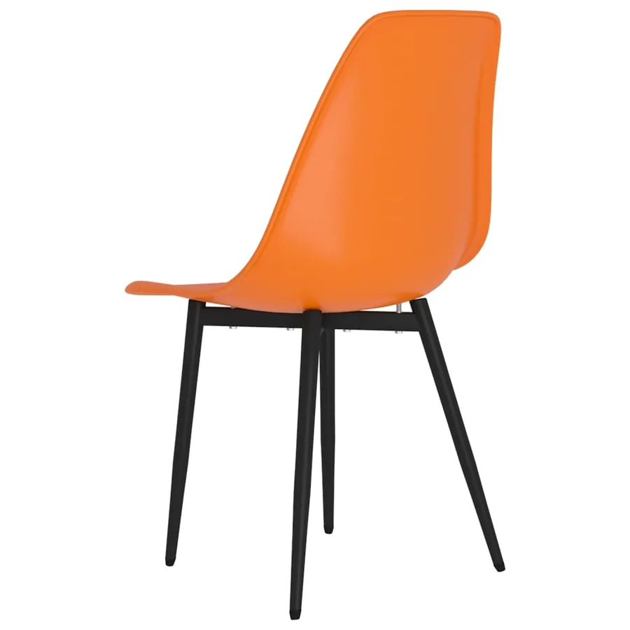 Chaises à manger lot de 2 orange PP - 6