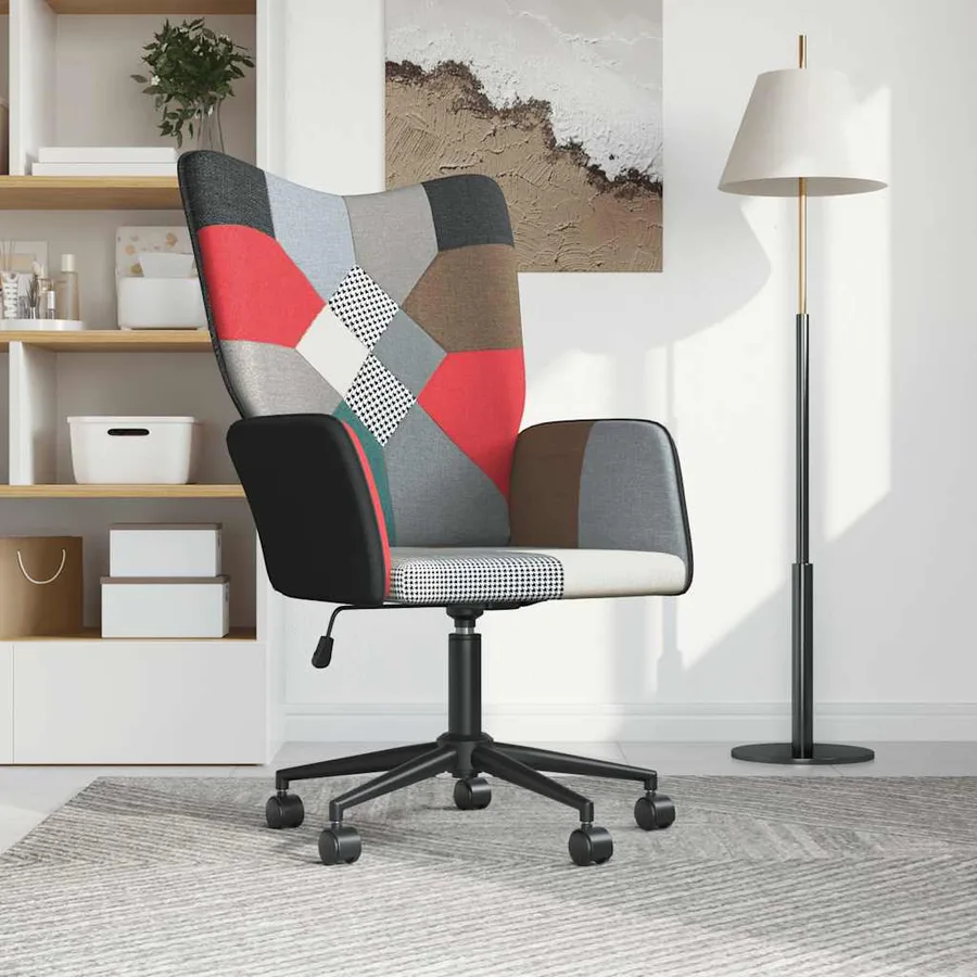 Chaise de relaxation Patchwork Tissu - 2