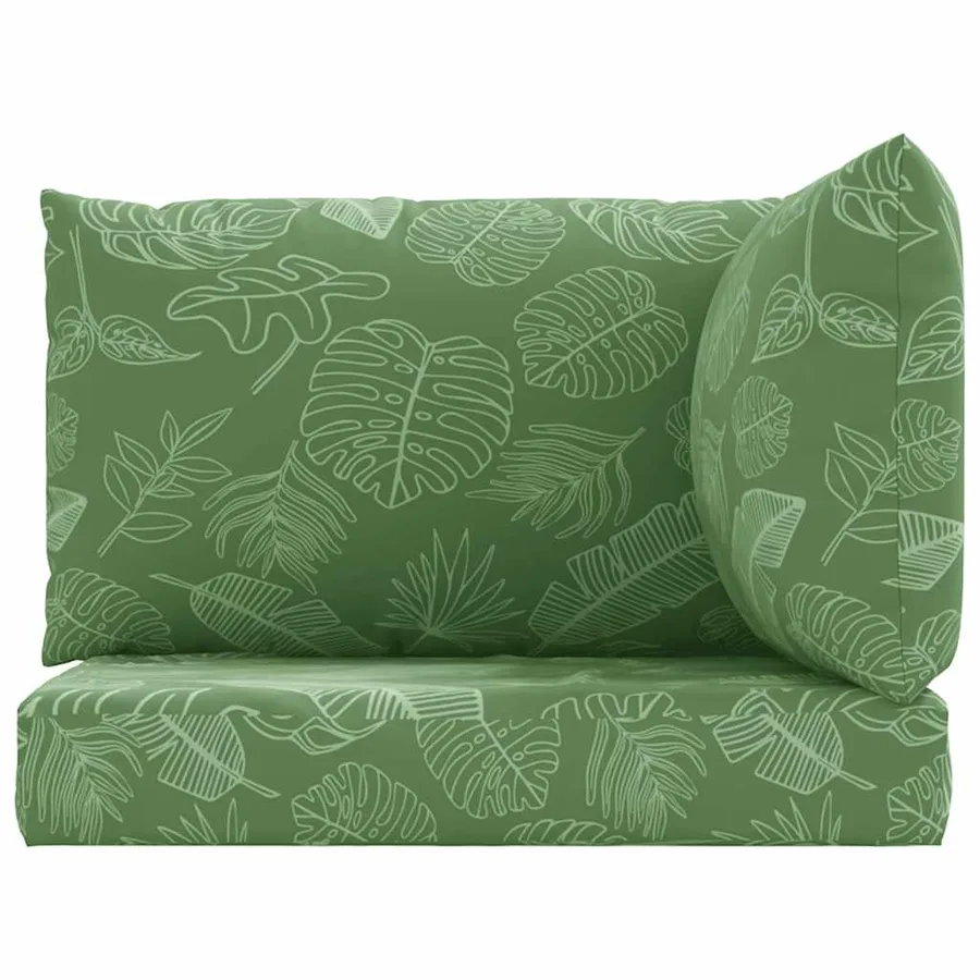 Coussins de palette lot de 3 motif de feuilles tissu Oxford - 4