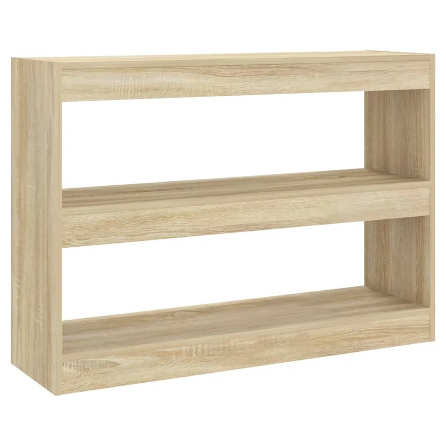 Bibliothèque/Séparateur de pièce chêne sonoma 100x30x72 cm - 2
