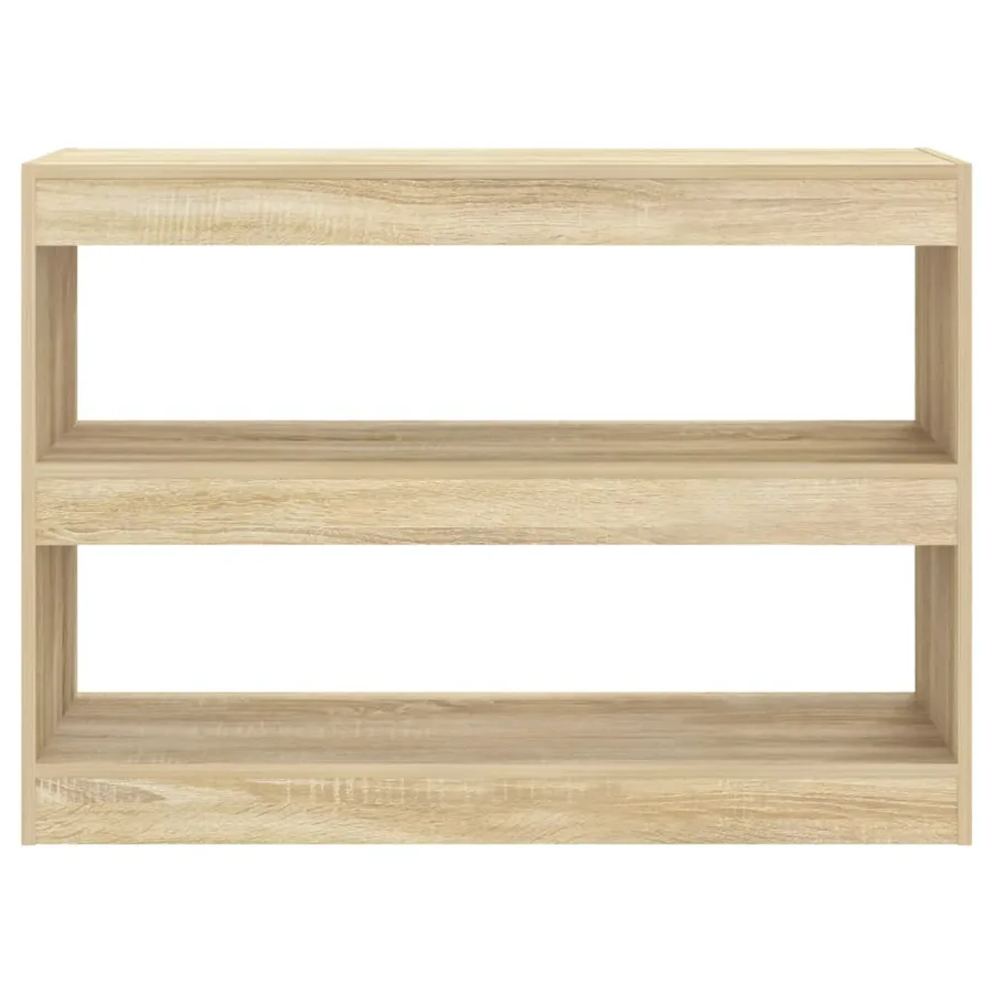 Bibliothèque/Séparateur de pièce chêne sonoma 100x30x72 cm - 3