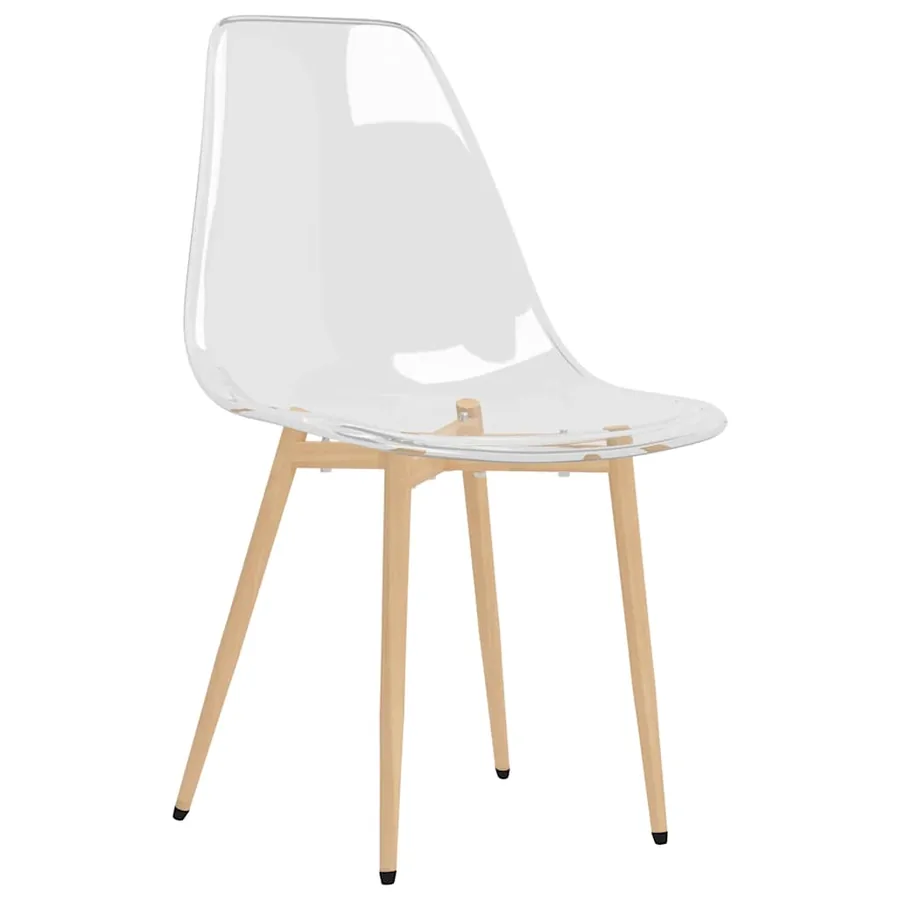 Chaises à manger lot de 2 Transparent PET - 3