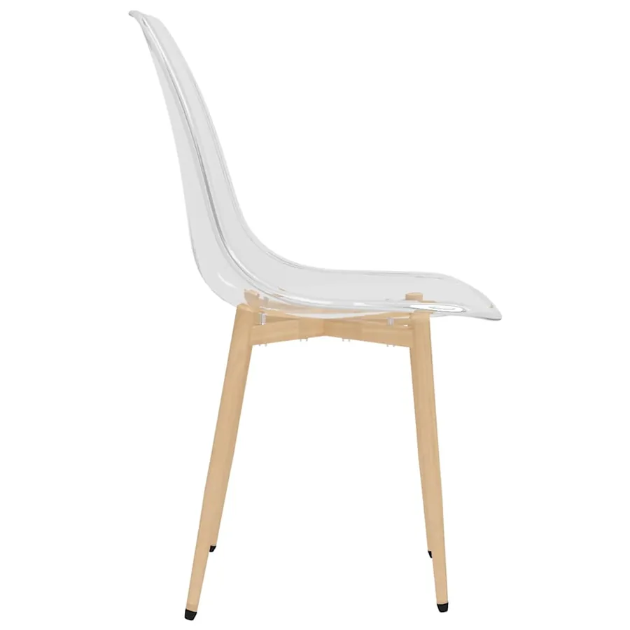 Chaises à manger lot de 2 Transparent PET - 5
