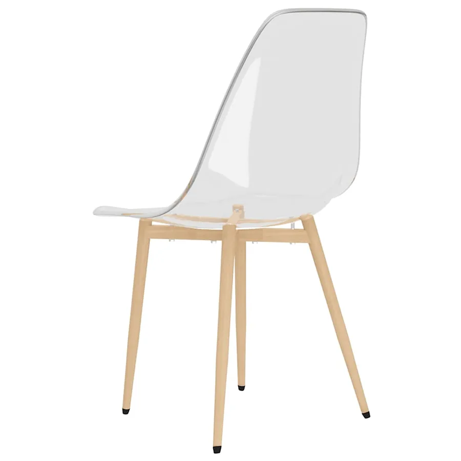 Chaises à manger lot de 2 Transparent PET - 6