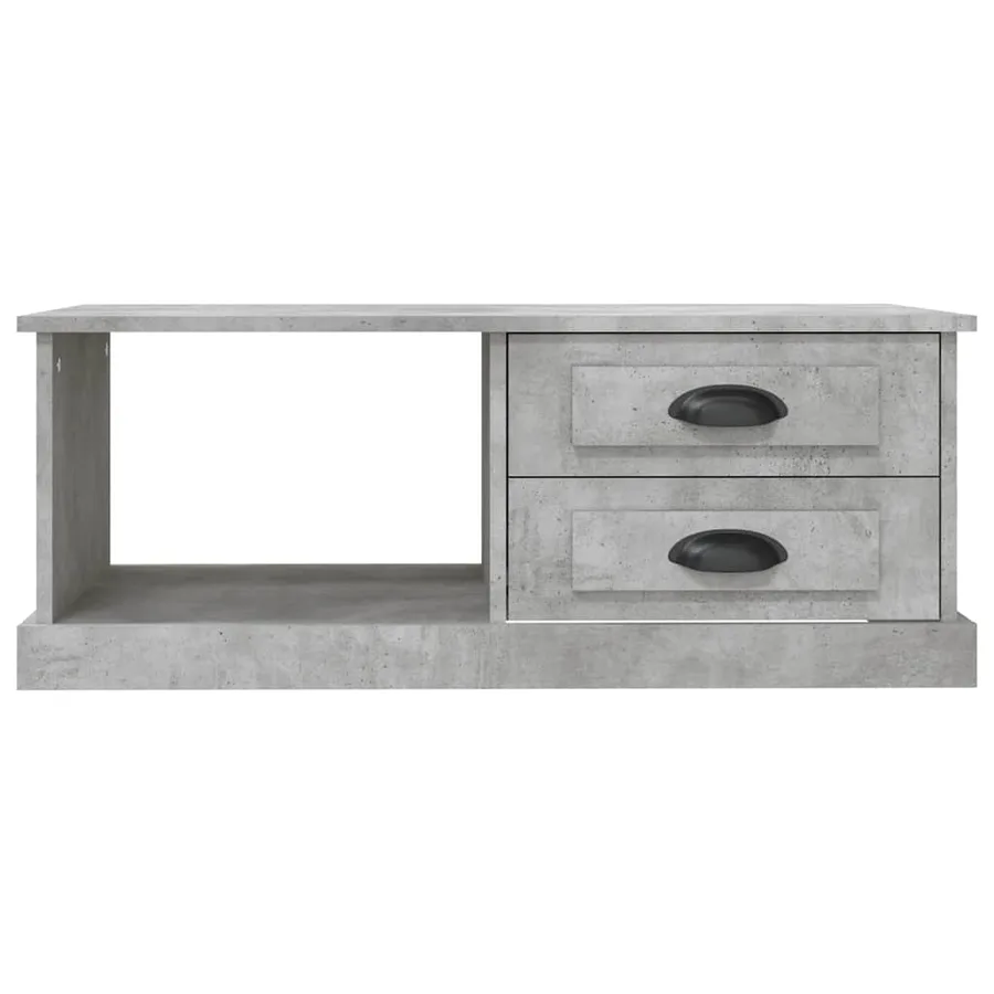 Table basse Gris béton 90x50x35 cm Bois d'ingénierie - 6