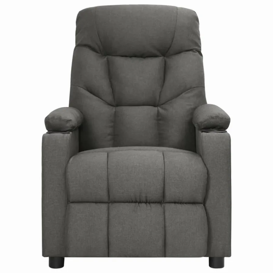 Fauteuil inclinable Gris foncé Tissu - 2