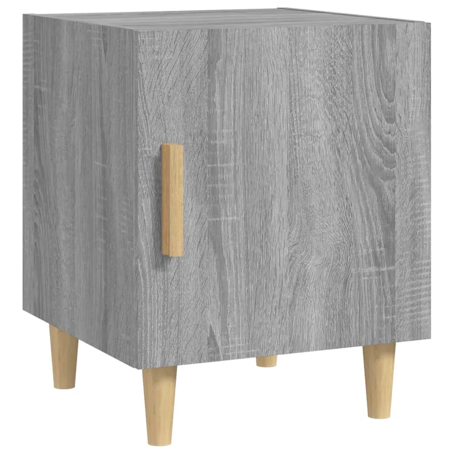 Table de chevet Sonoma gris Bois d'ingénierie - 2