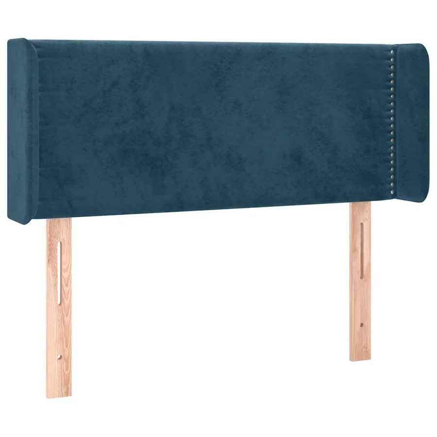 Tête de lit à LED Bleu foncé 103x16x78/88 cm Velours - 3