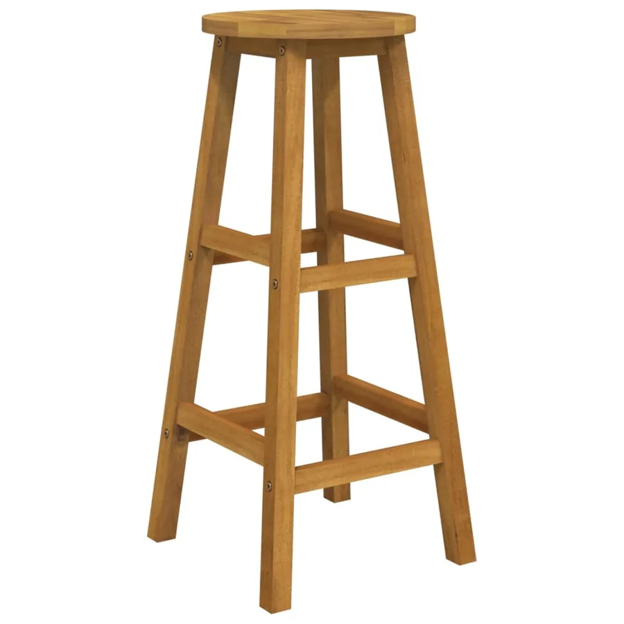 Ensemble de bar 3 pcs Bois d'acacia solide - 4
