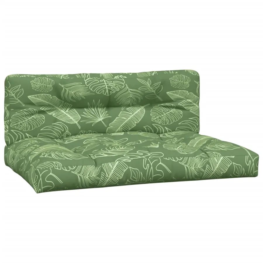 Coussins de palette lot de 2 motif de feuilles tissu - 2