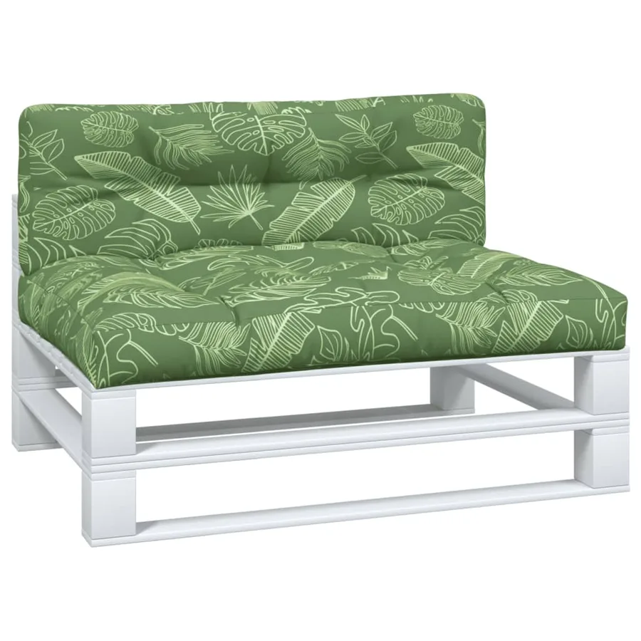 Coussins de palette lot de 2 motif de feuilles tissu - 3