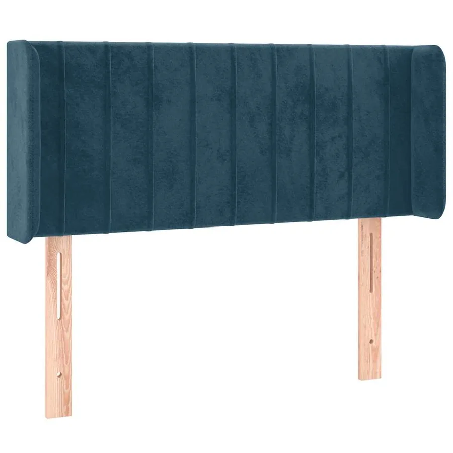 Tête de lit à LED Bleu foncé 93x16x78/88 cm Velours - 3