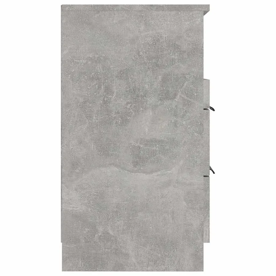 Table de chevet Gris béton Bois d'ingénierie - 6