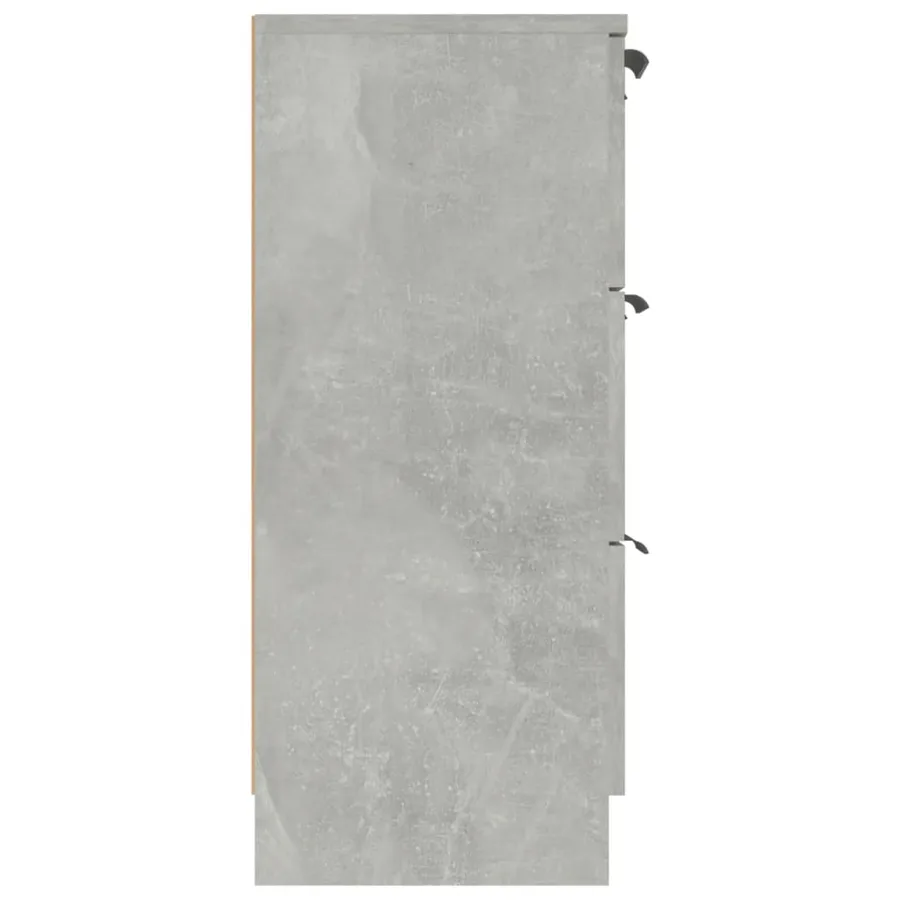 Buffet Gris béton 60x30x70 cm Bois d'ingénierie - 6
