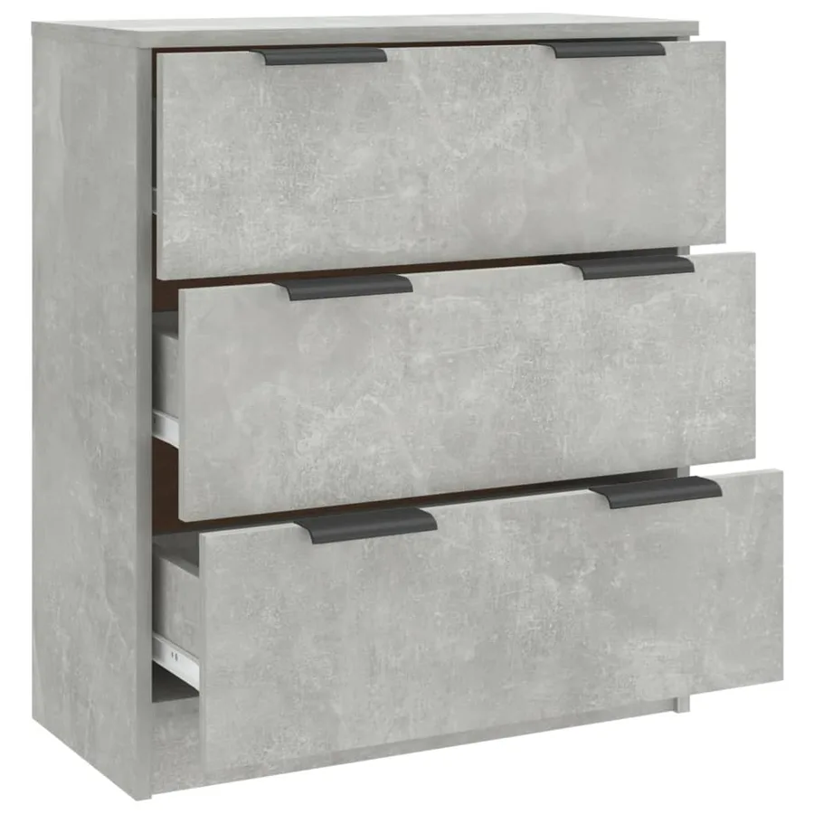 Buffet Gris béton 60x30x70 cm Bois d'ingénierie - 7