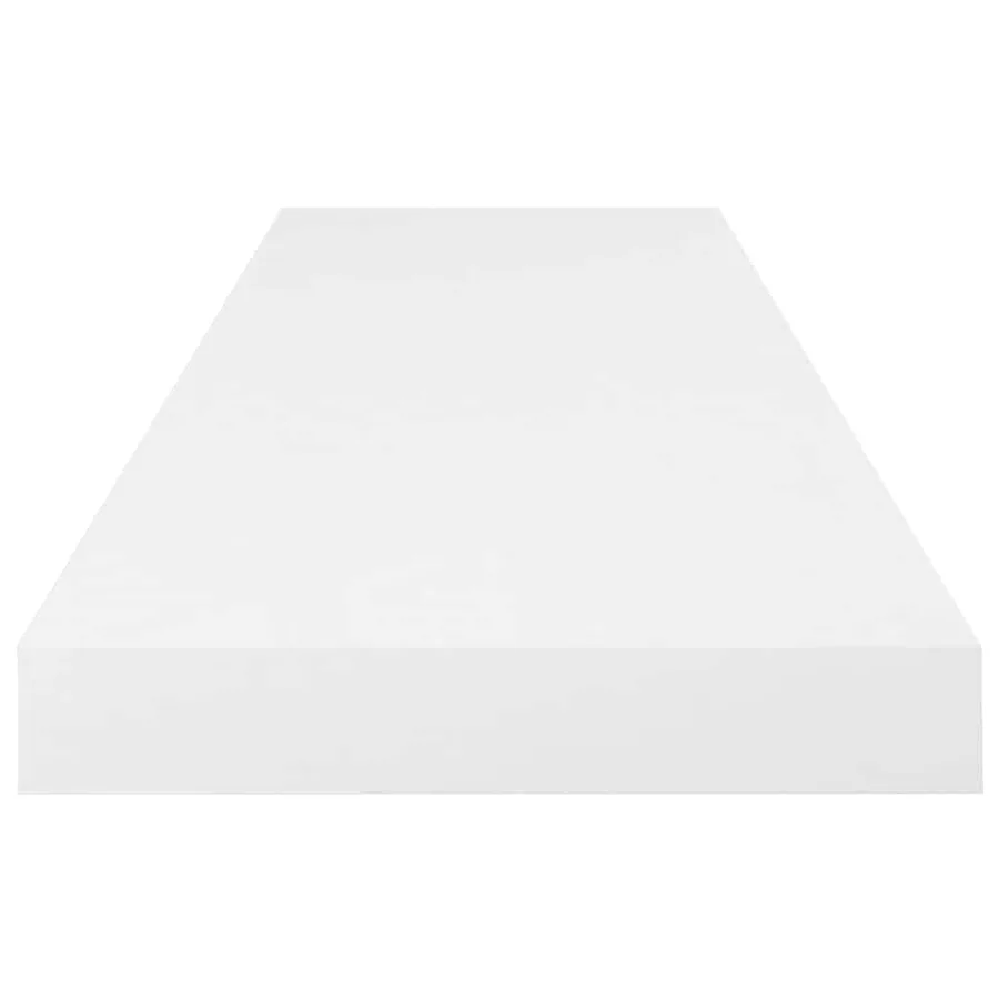 Étagère murale flottante 4 pcs Blanc brillant 80x23,5x3,8cm MDF - 8