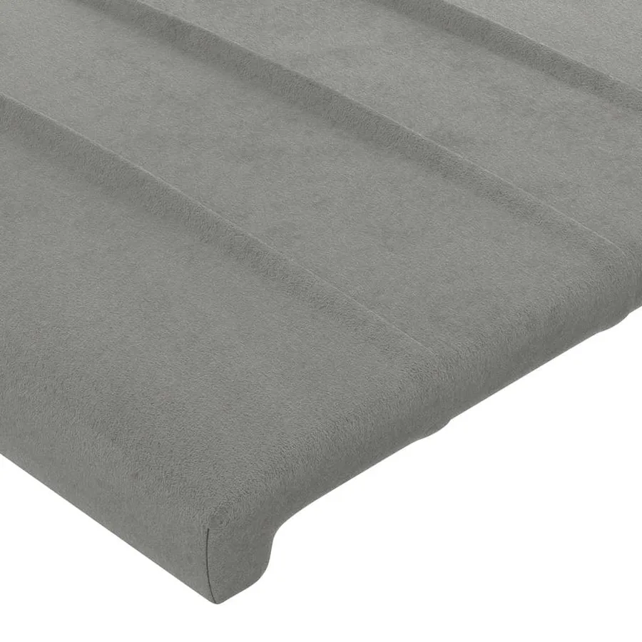 Tête de lit Gris clair 80x5x78/88 cm Velours - 4