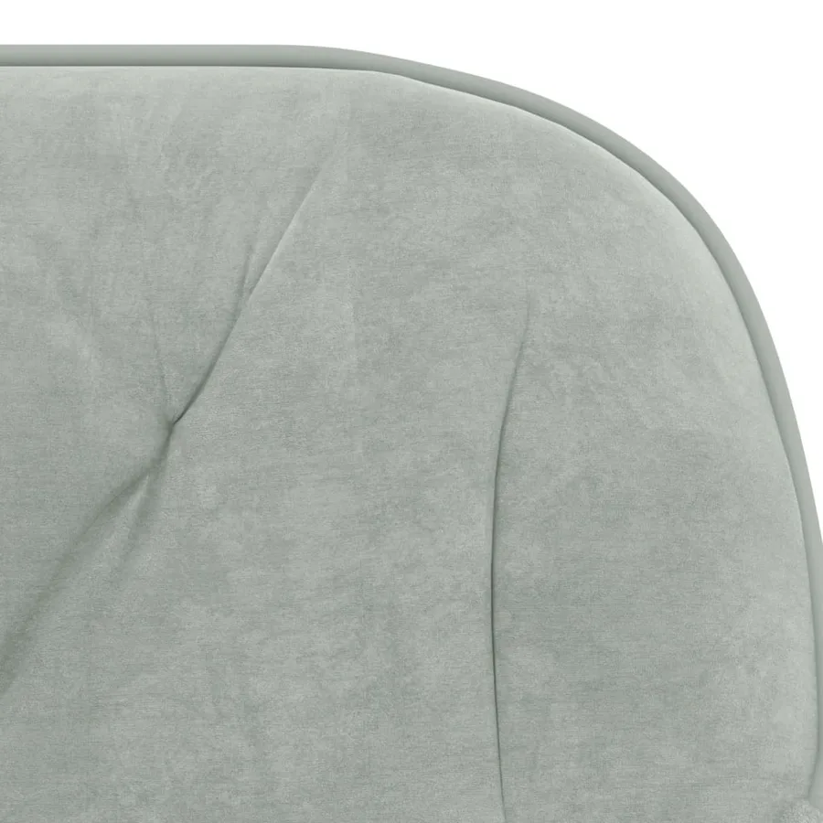 Chaises à manger lot de 2 Gris clair Velours - 7