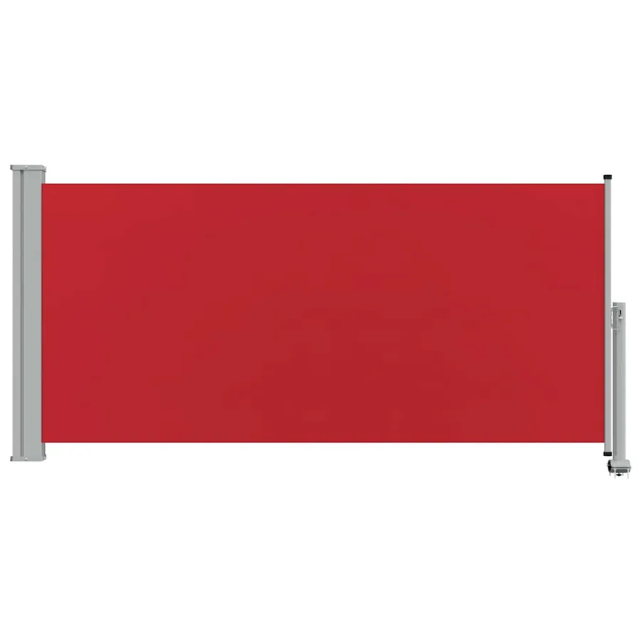Auvent latéral rétractable de patio 120x300 cm Rouge - 4