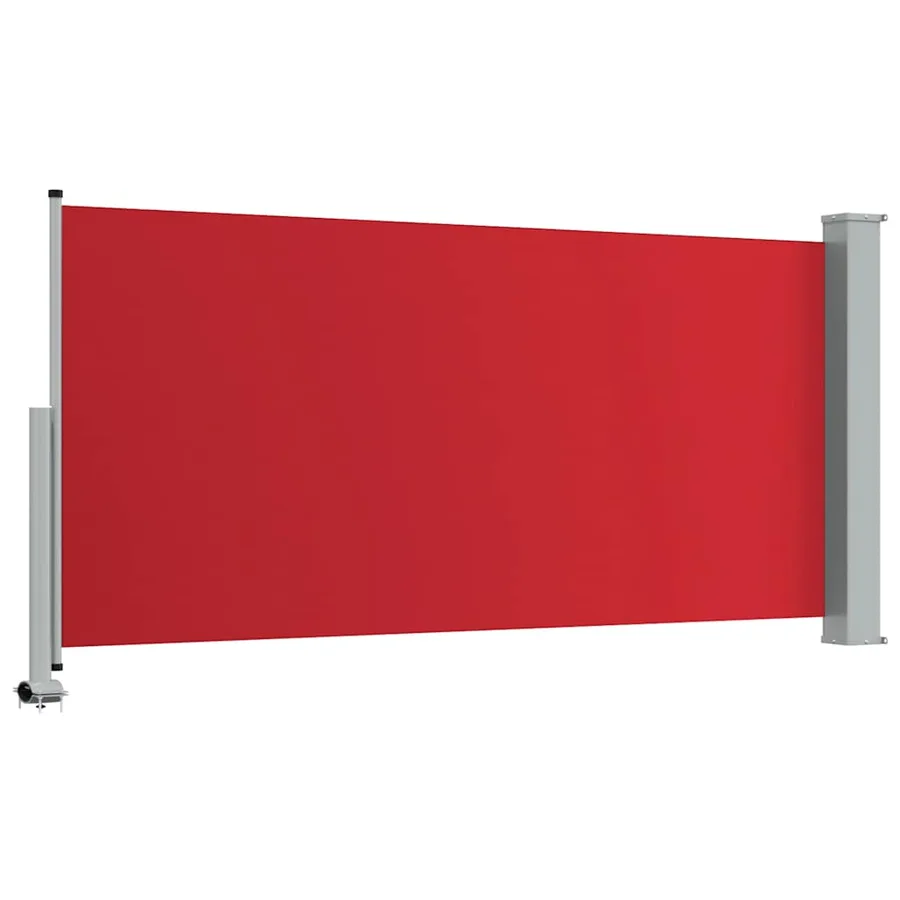 Auvent latéral rétractable de patio 120x300 cm Rouge - 7
