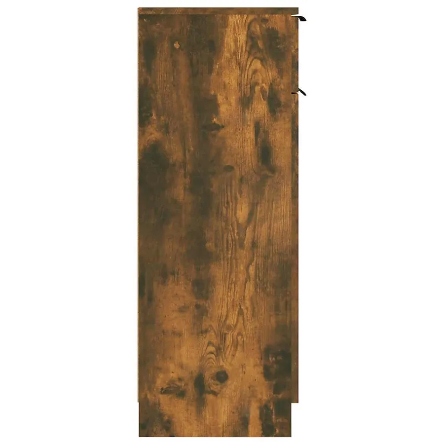 Armoire de bain Chêne fumé 32x34x90 cm Bois d'ingénierie - 7