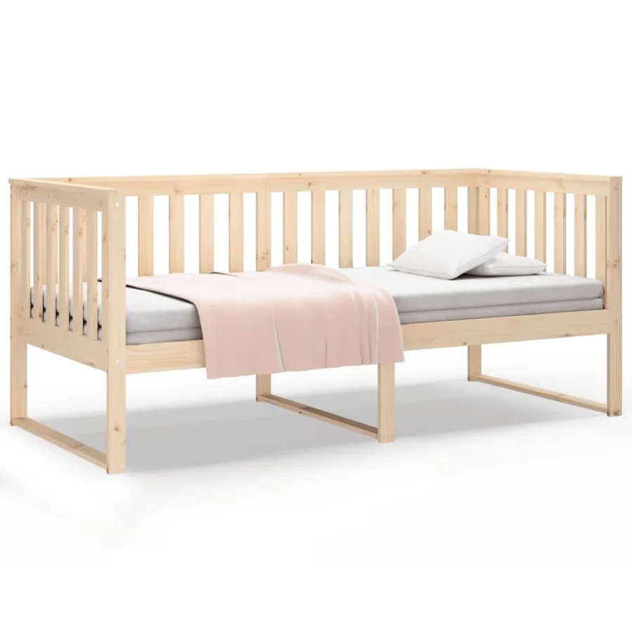 Lit de jour sans matelas 90x190 cm bois de pin massif - 2