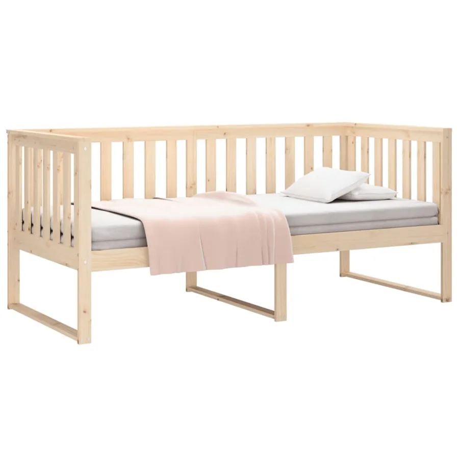Lit de jour sans matelas 90x190 cm bois de pin massif - 3