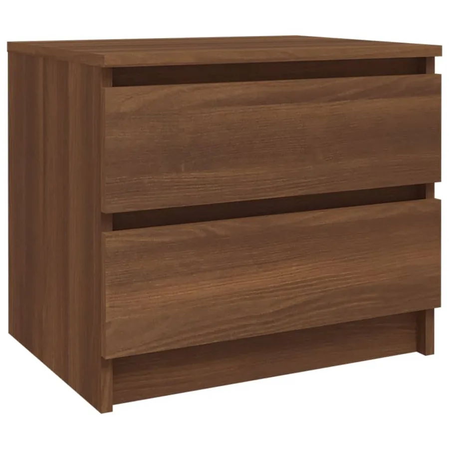 Tables de chevet 2pcs Chêne marron 50x39x43,5cm Bois ingénierie - 3