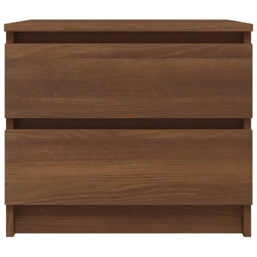 Tables de chevet 2pcs Chêne marron 50x39x43,5cm Bois ingénierie - 4