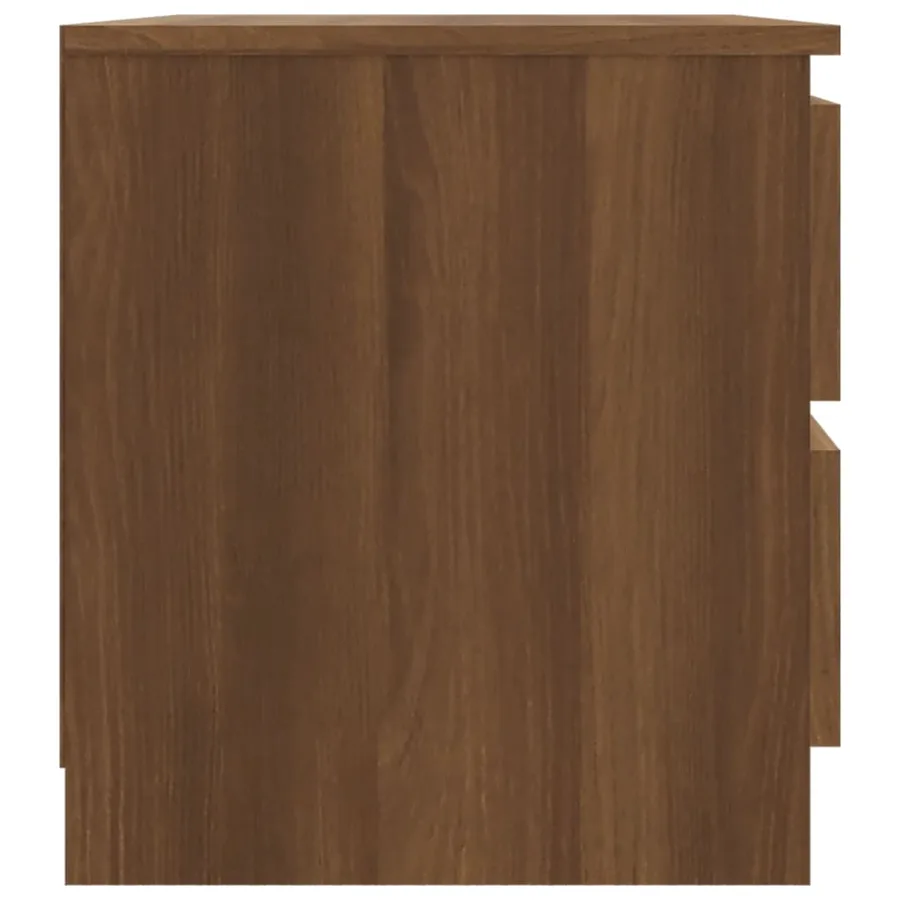 Tables de chevet 2pcs Chêne marron 50x39x43,5cm Bois ingénierie - 5