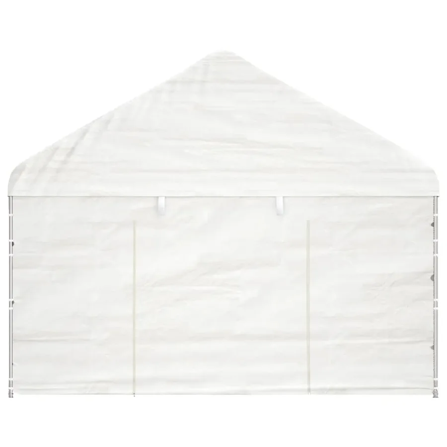 Belvédère avec toit blanc 15,61x4,08x3,22 m polyéthylène - 4