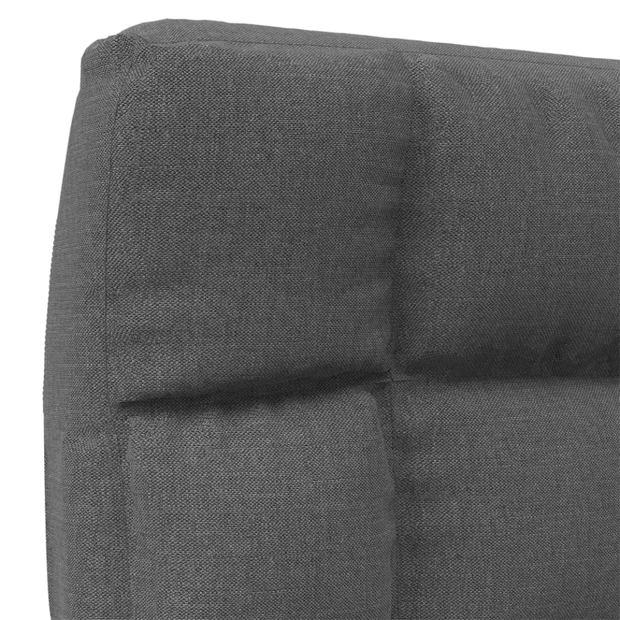 Chaise pliable de sol Gris foncé Tissu - 7